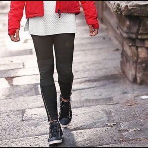 Athleta Trailsetter Ponte Motion Moto Zipper Pants